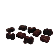 Load image into Gallery viewer, Chocolate dog treats on a white background