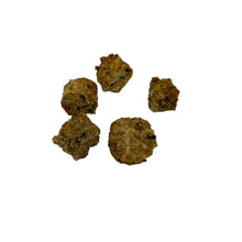 Load image into Gallery viewer, Five brown dog treats on a white background
