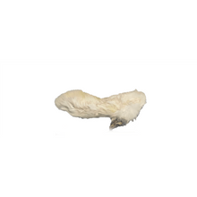 Load image into Gallery viewer, White White fur rabbit foot on a white background