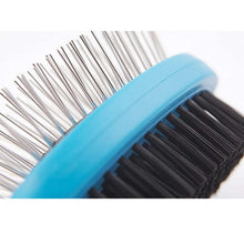 Load image into Gallery viewer, ancol-ergo-grooming-double-sided-brush-for-dogs