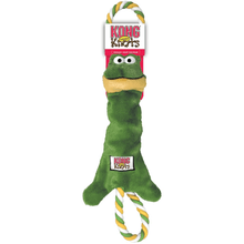 Load image into Gallery viewer, kong-tugger-knots-frog-green-dog-toy-packaging