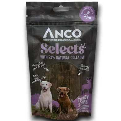Anco Selects dog treat package with two dogs on a white background