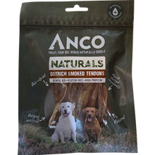 Load image into Gallery viewer, Anco Naturals Ostrich Smoked Tendons 75g
