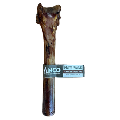 Rawhide bone with 'Anco Naturals' label on a white background