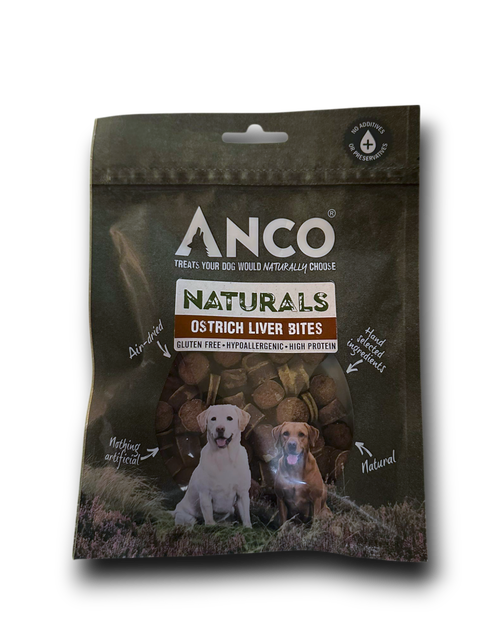 Anco Naturals Ostrich Liver Bites 100g