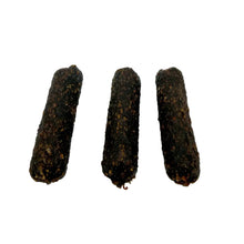 Load image into Gallery viewer, Three dark brown Gourmet Liver Sausages objects on a white background
