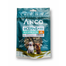 Load image into Gallery viewer, Anco Oceans Plus Baltic Herring Buttons with Pumpkin 80g
