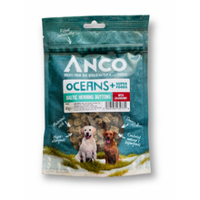 Load image into Gallery viewer, Anco Oceans Plus Baltic Herring Buttons with Cranberry 80g
