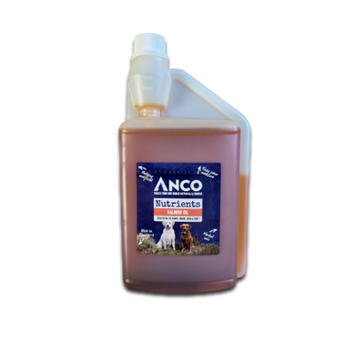 Anco Nutrients Salmon Oil bottle on a white background