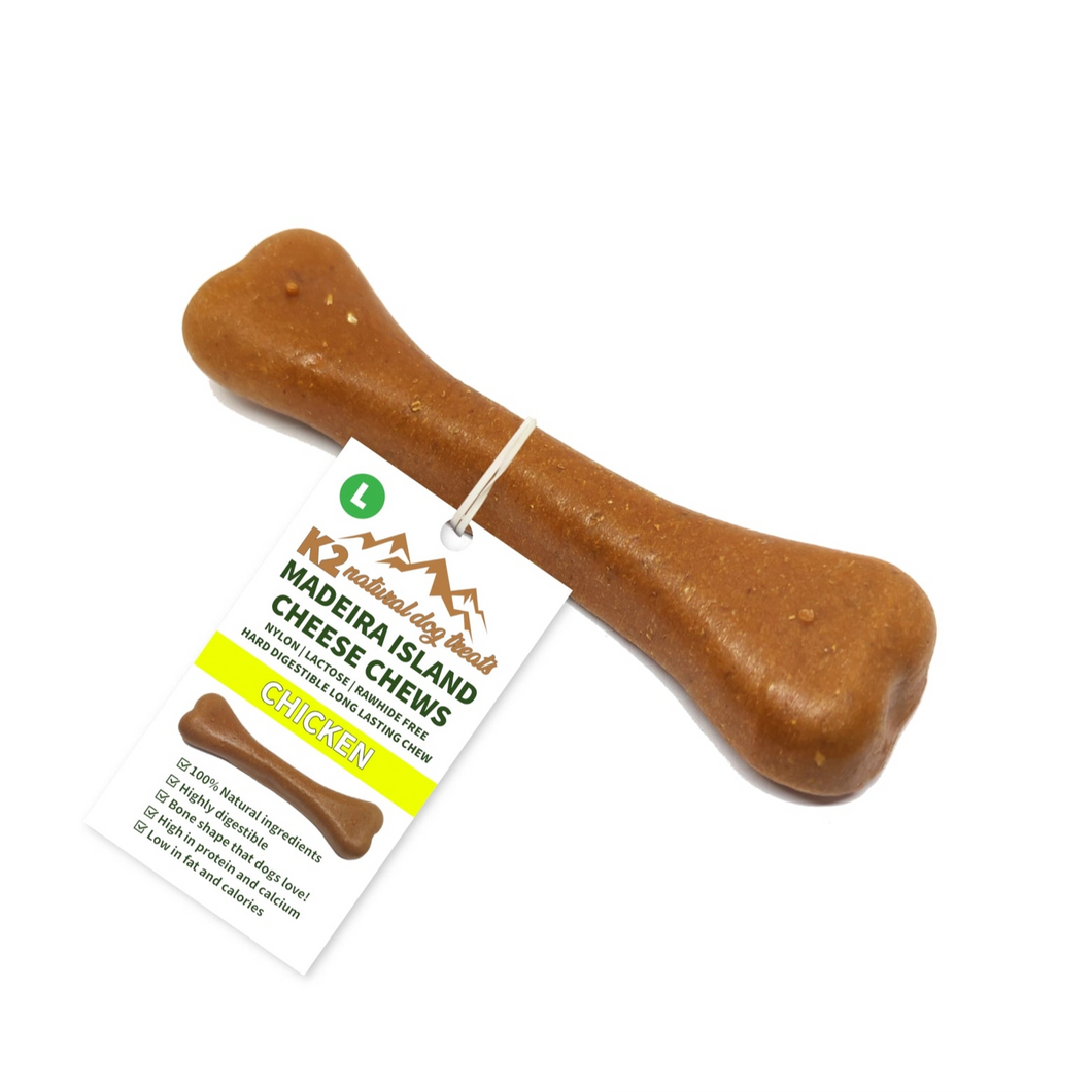 K2 Madeira Island Cheese Chews Chicken Large 83g