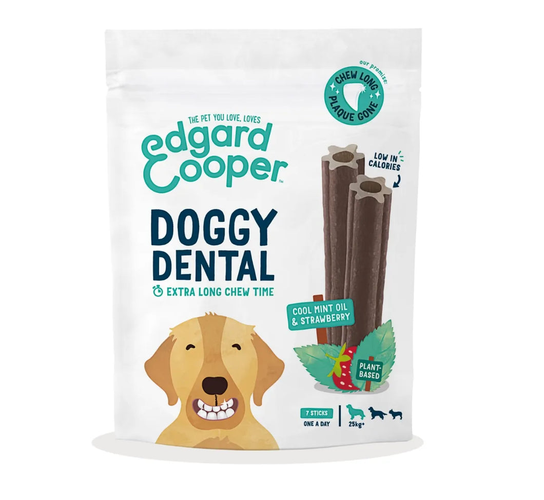Edgard & Cooper Doggy Dental Strawberry and Mint Large