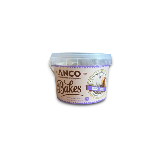Anco Bakes container on a white background