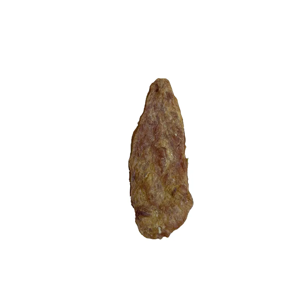 Brown Anco Chicken Jerky Fillet on a white background