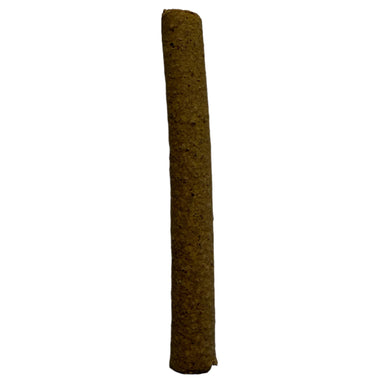 Brown cylindrical Anco Fusions Ostrich Infused Beef Roll on a white background