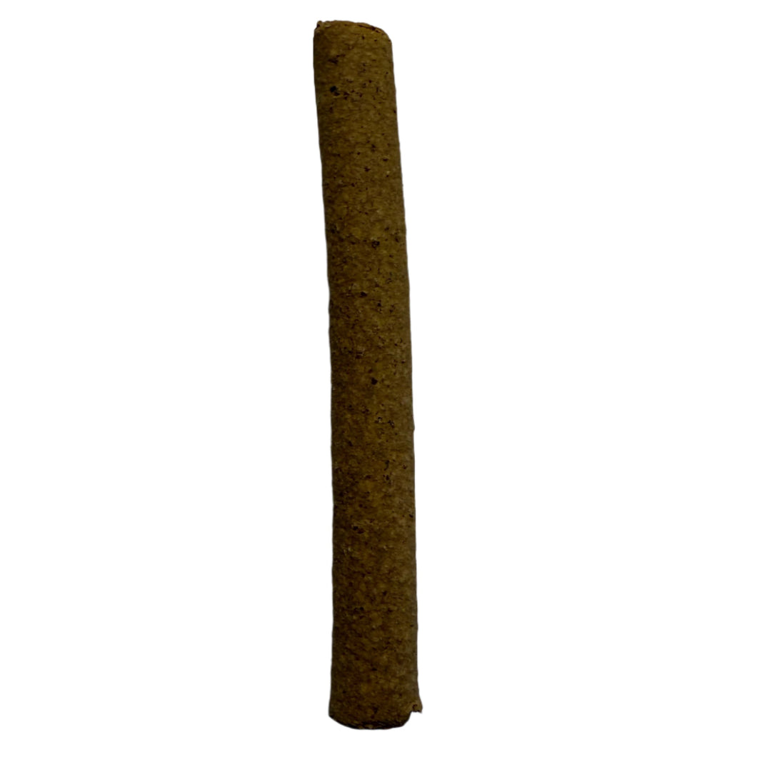 Brown cylindrical Anco Fusions Rabbit Infused Beef Roll on a white background