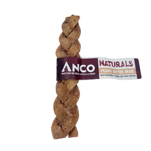 Load image into Gallery viewer, Dog treat braided with a 'Anco Naturals' label on a white background
