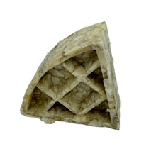 Load image into Gallery viewer, Triangular Anco Naturals Buffalo Collagen Waffle Pizza with a textured surface on a white background
