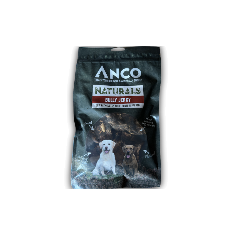 Anco Naturals Bully Jerky package on a white background