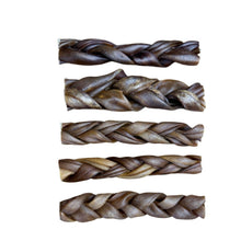 Load image into Gallery viewer, Set of five braided dog toys on a white background
