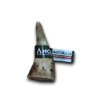 Load image into Gallery viewer, Cow horn with Ancian Naturals label on a white background

