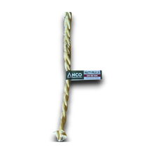 Load image into Gallery viewer, Dog chew Anco_Naturals_Giant_Beef_Braid with braided design and ANCO Naturals label on a white background
