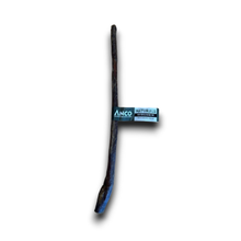 Load image into Gallery viewer, A dark, weathered wooden paddle or paddle-shaped tool with a blue edge, featuring a blue and white ANCO PLATINUM brand tag wrapped around the middle, set against a plain white background.
