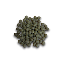 Load image into Gallery viewer, Pile of green pet food pellets on a white background
