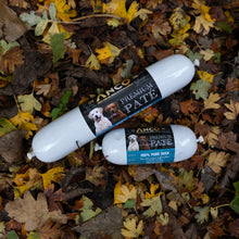Load image into Gallery viewer, Two packages of Anco Premium Pate on a bed of autumn leaves

