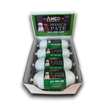 Load image into Gallery viewer, Display of Anco Premium Pate dog food in a cardboard holder on a white background
