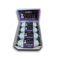 Load image into Gallery viewer, Display of Anco Premium Pate dog food packaging on a white background
