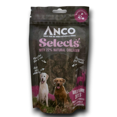 Anco Selects dog treats packaging on a white background