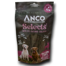 Load image into Gallery viewer, Anco Selects dog treat package with images of dogs on a white background
