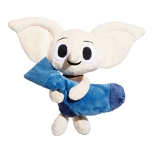 Load image into Gallery viewer, Plush toy of a character with a blue scarf on a white background
