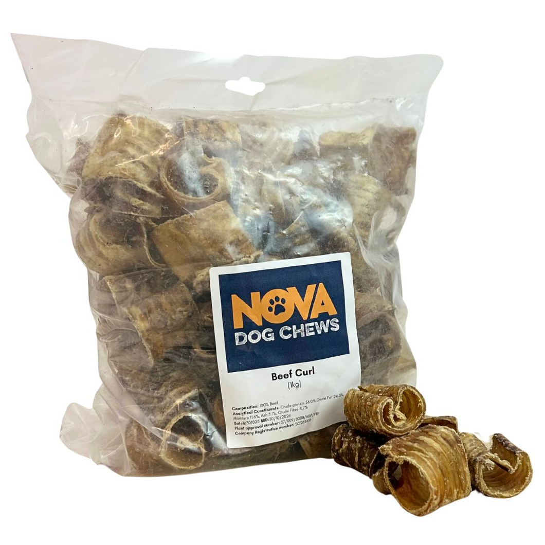 Nova Beef Trachea Curls 1kg