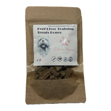 Load image into Gallery viewer, pouch of Beef Liver Training Treats Bones dog treats on a white background
