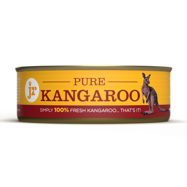 Can of Pure Kangaroo on a white background