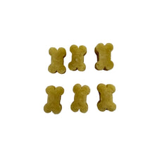 Load image into Gallery viewer, Six bone-shaped dog treats on a white background
