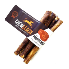 Load image into Gallery viewer, Chewllage dog treat package with multiple treats on a white background
