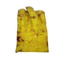 Load image into Gallery viewer, Yellow Chicken turmeric chip on a light blue background
