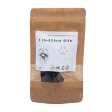 Load image into Gallery viewer, Kraft paper packaging of dried liver for dogs with a label on a white background
