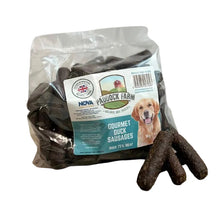 Load image into Gallery viewer, Dog treats on a wooden board with a visible brand label on a white background
