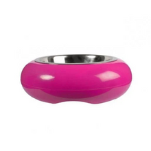 Load image into Gallery viewer, Pink and silver bowl on a white background

