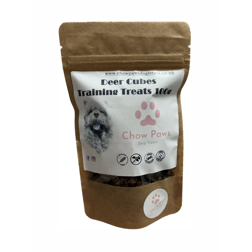 100% Deer Cubes Training Treats 100g