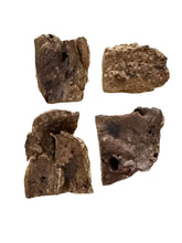 Load image into Gallery viewer, Four pieces of Buffalo Lung Steak Jerky on a white background
