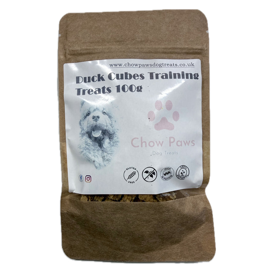 100% Duck Cubes Training Treats 100g
