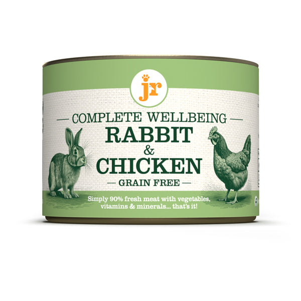 JR Rabbit & Chicken Wet Dog Food 200g – Grain Free Complete | Chow Paws ...