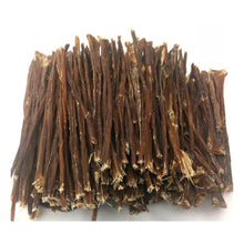 Load image into Gallery viewer, Stack of dried beef jerky sticks on a white background
