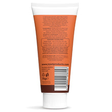 Load image into Gallery viewer, Back view of a pet food packaging tube with text and branding on an orange background
