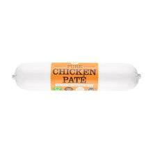 Load image into Gallery viewer, Roll of pure chicken páté on a white background
