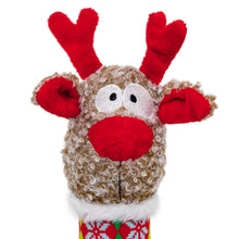 Load image into Gallery viewer, KONG Christmas Holiday Shakers Luvs Argyle Reindeer Medium
